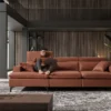 sofa marronl disponible en triamoble gandia